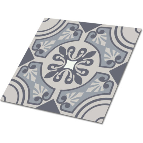 Carreaux autocollants PVC, Carrelage PVC adhésif -  30x30cm - Kit de 9 - Climats Orientaux, Stickers carrelage carreaux