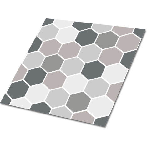 Carreaux autocollants PVC, Carrelage PVC adhésif -  30x30cm - Kit de 9 - Rayon De Miel, Stickers carrelage carreaux