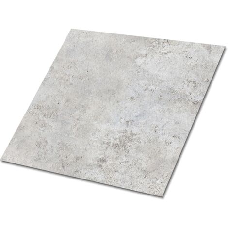 Carreaux autocollants PVC, Carrelage PVC adhésif -  30x30cm - Kit de 9 - Texture Béton, Stickers carrelage carreaux
