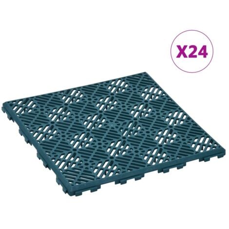 Carreaux de jardin 24 pcs Vert 29x29 cm