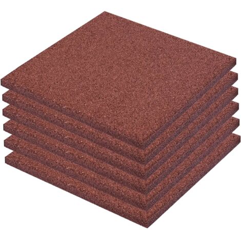 6/12/18/24x Carreaux de Protection Antichoc Caoutchouc Multicolore vidaXL