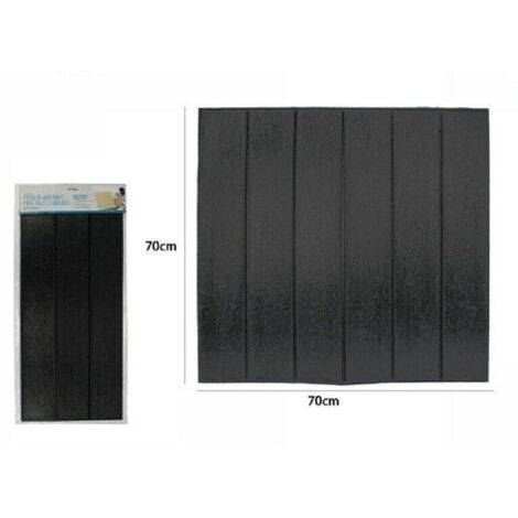Carrelage 3d Sticker Mural Panneau Mural 70x70cm Bois Noir 71103