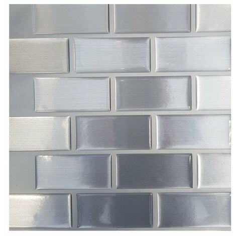 Carrelage Adhesif 3d Faience Metal - ACCESS DECO