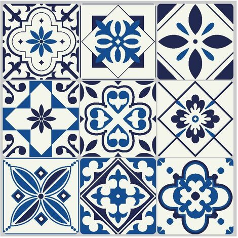 Carrelage adhésif 3D Palerme – Panneau décoratif mural 30,5 x 25 cm – Adhère sur surfaces lisses – Installation sans outils