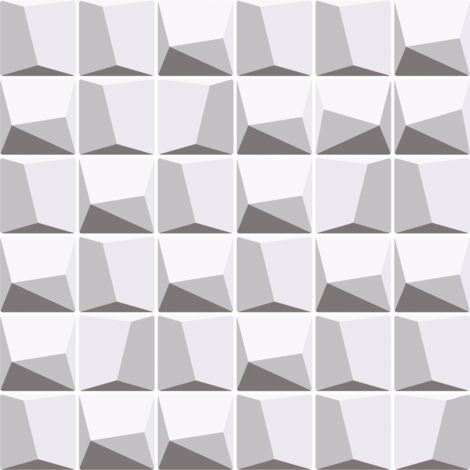 Carrelage adhésif 3D Rubis – Panneau décoratif mural 30,5 x 25 cm – Pour surfaces lisses – Installation sans outils