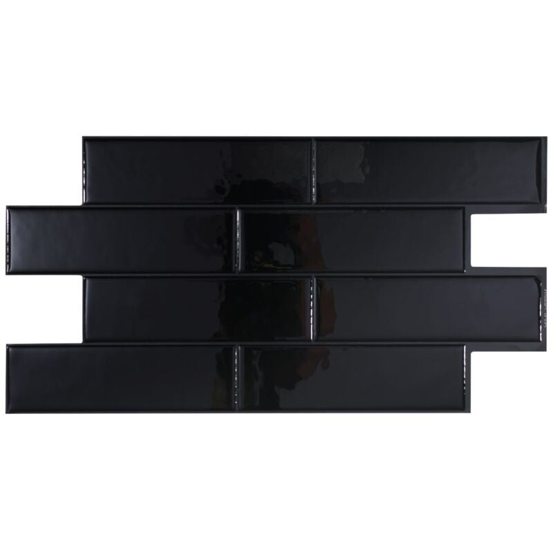 Carrelage adhésif mural x2, 57.3x27.64cm Smart Tiles Oslo Nero sticker décoratif salle de bain & cuisine