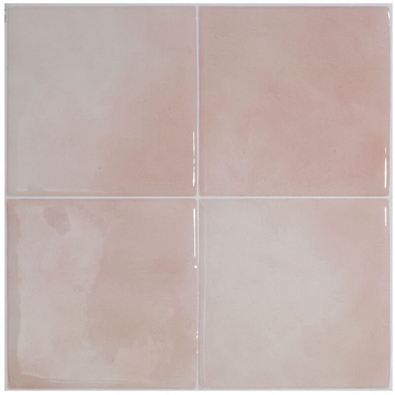Carrelage adhésif mural x4, 22.86x22.86cm - Smart Tiles Zellige Temera sticker décoratif salle de bain & cuisine