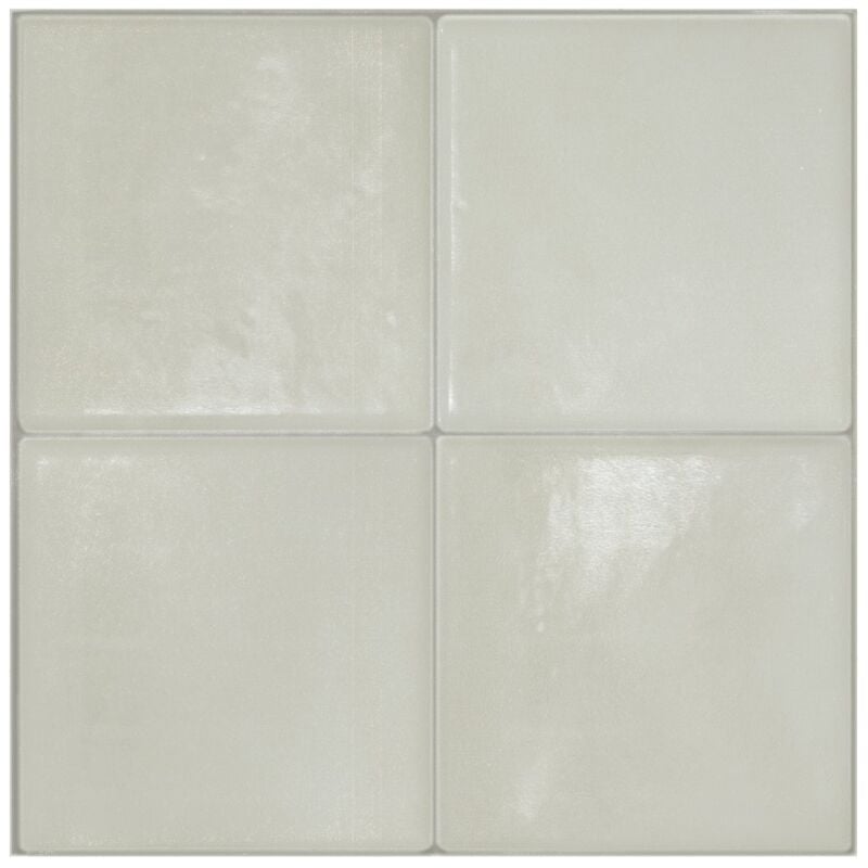 Carrelage adhésif mural x4, 22.86x22.86cm - Smart Tiles Zellige Zagora sticker décoratif salle de bain & cuisine