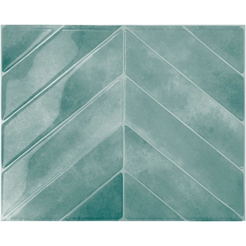 Carrelage adhésif mural x4, 29.03x22.86cm Smart Tiles Chevron Taby sticker décoratif salle de bain & cuisine