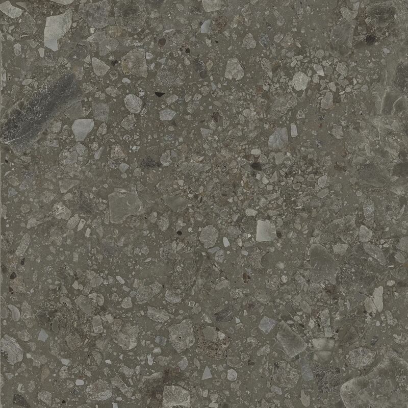 Carrelage Aspect terrazzo Berma noir rectifié 60x60 cm