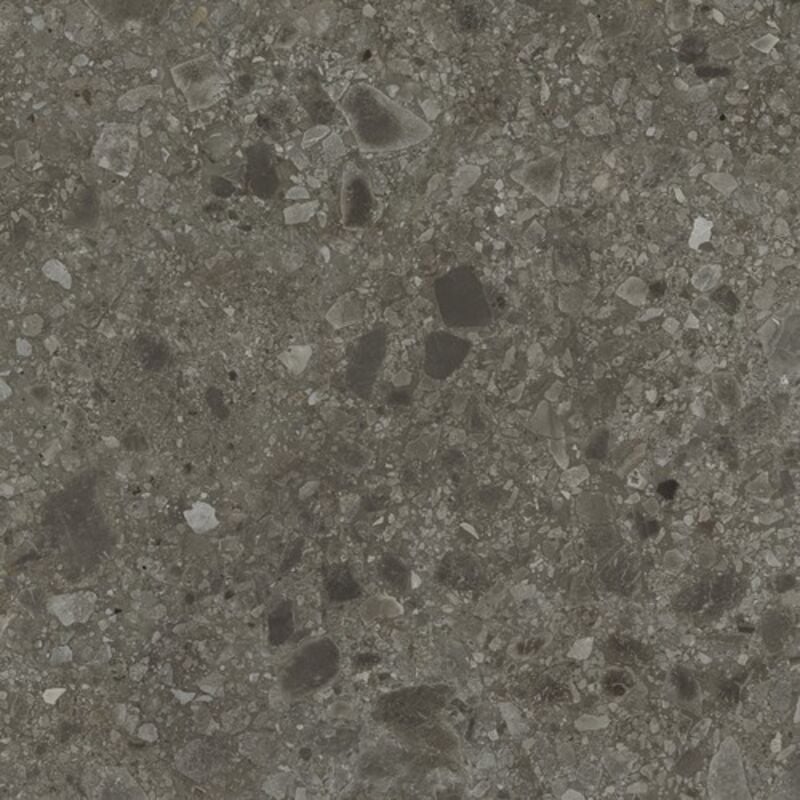 Carrelage Aspect terrazzo Berma noir rectifié 80x80 cm