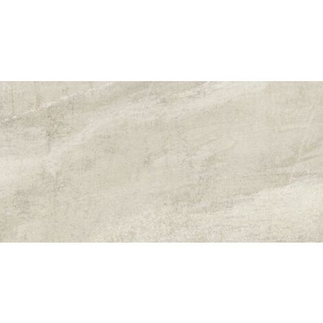 Carrelage aspect béton Astro blanc grand format 60x120 cm