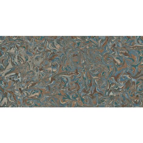 Carrelage Aspect béton Rems bleu  60x120 cm