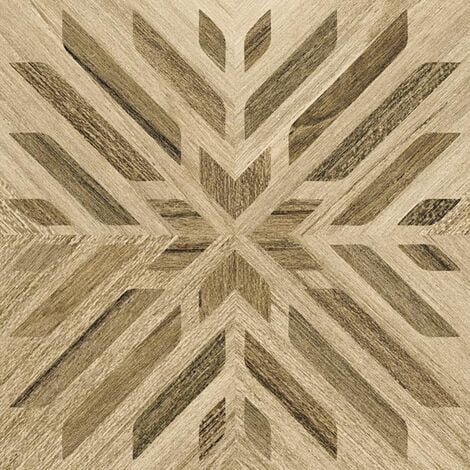 Carrelage aspect bois décoré - KOMI NEGARA-R 20X20 - 1m²