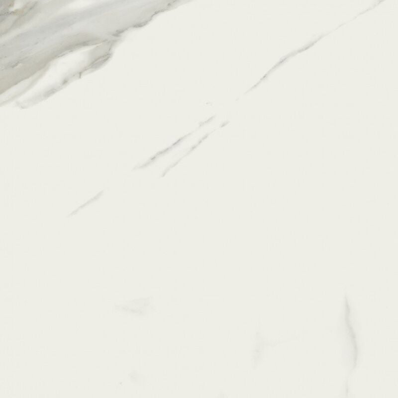 Tinker - Carrelage Aspect marbre Claro blanc poli 60x60 cm