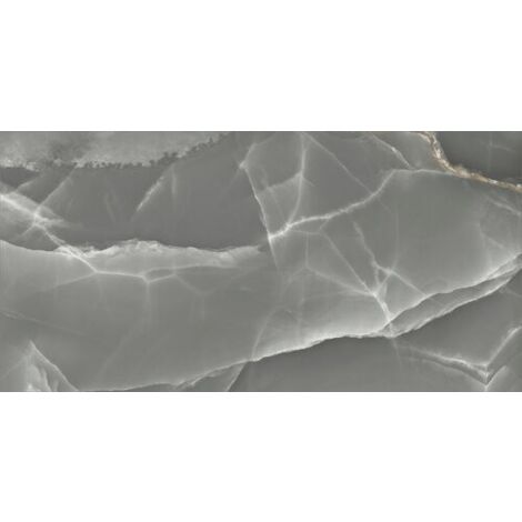 Carrelage aspect marbre Colorado noir  poli 60x120 cm