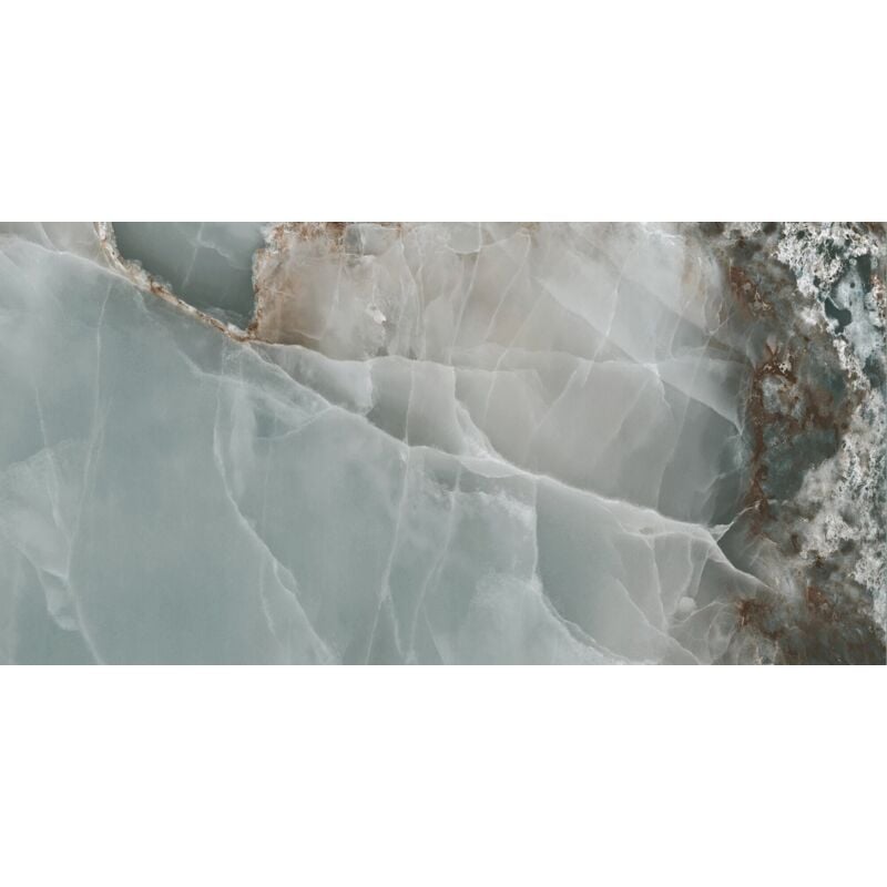 Tinker - Carrelage Aspect marbre Colorado turquoise poli 60x120 cm