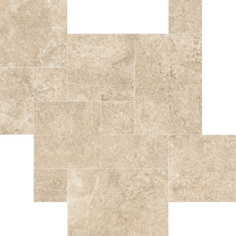 Tinker - Carrelage Aspect marbre Siena beige clair Modular 44x66 cm