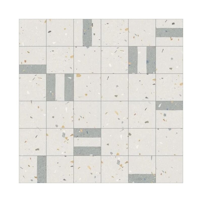 Tinker - Carrelage Aspect terrazzo Aroma bleu grain 20x20 cm
