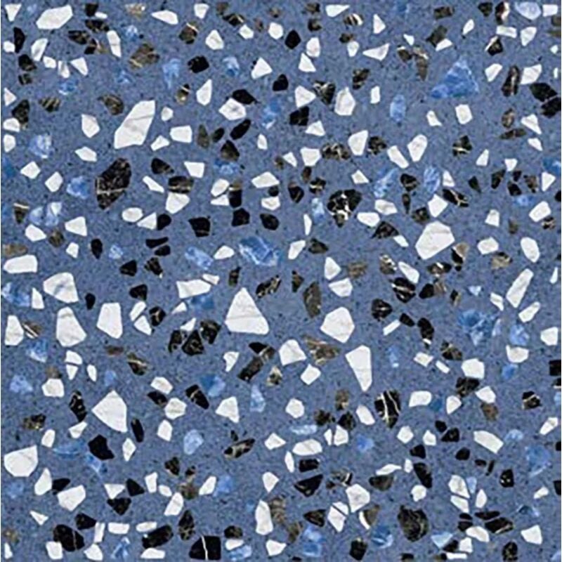 Tinker - Carrelage Aspect terrazzo Dura bleu 20x20 cm