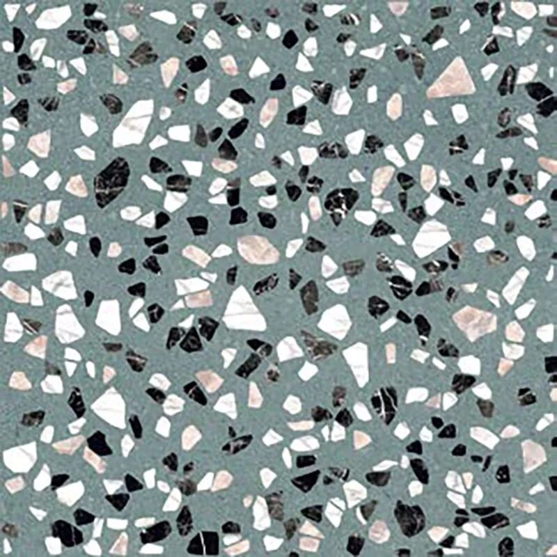Tinker - Carrelage Aspect terrazzo Dura vert 20x20 cm