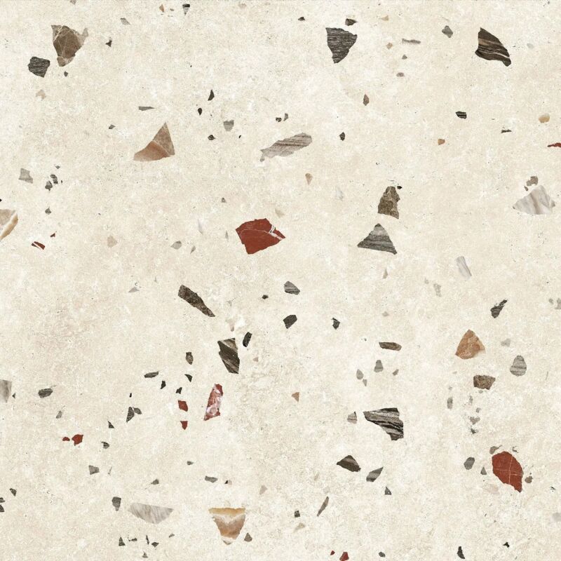 Carrelage Aspect terrazzo Granitia beige 66x66 cm
