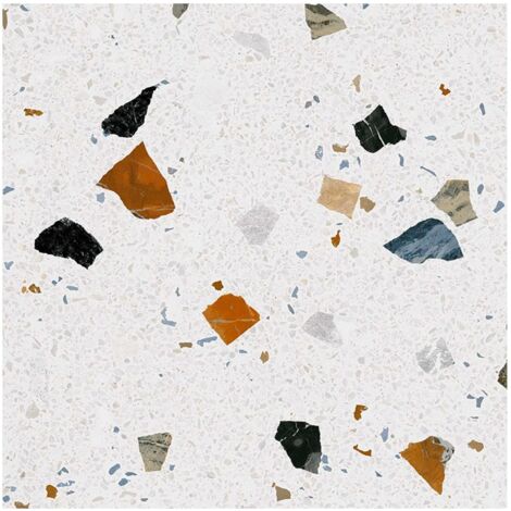 Carrelage Aspect terrazzo Straci blanc clara 80x80 cm