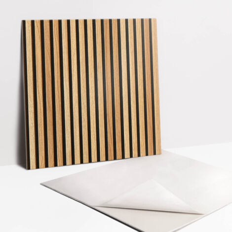 Carrelage autocollant vinyle 9x30cm – Planches bois décoratives – Adhésif fort pour pose facile – Résistant à l'eau et aux chocs