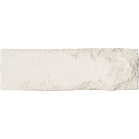 Carrelage brique de parement très réaliste BINDI MATT CHALK WHITE 6X20 - 0,5m²