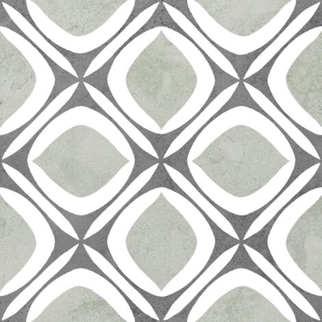 Carrelage Carreaux de ciment Capital Noir Budapest 15x15 cm