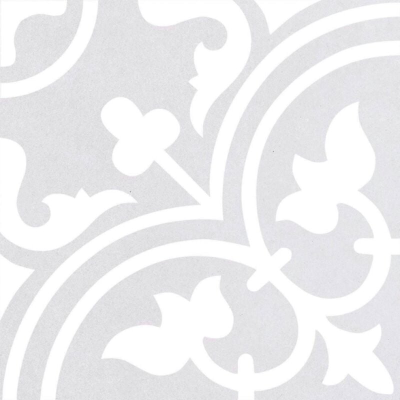 Tinker - Carrelage carreaux de ciment Cassis gris clair 25x25 cm