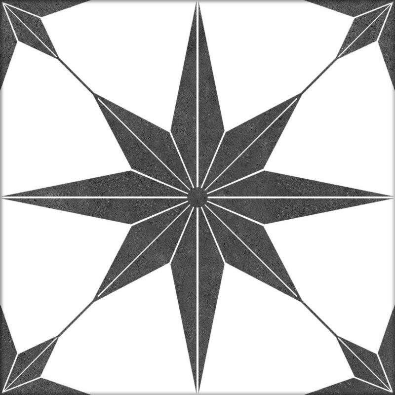 Carrelage Carreaux de ciment eclatia gris motif 25x25 cm