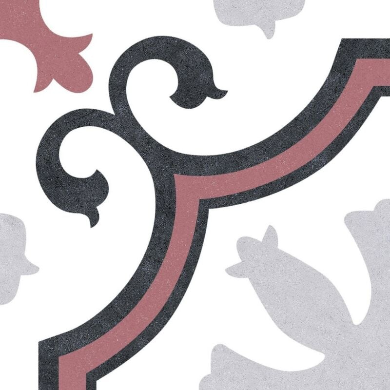 Tinker - Carrelage carreaux de ciment paviva rouge 25x25 cm