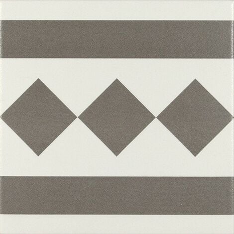 Carrelage de bordure 20x20 cm ANTIGUA GRIS - 1m²