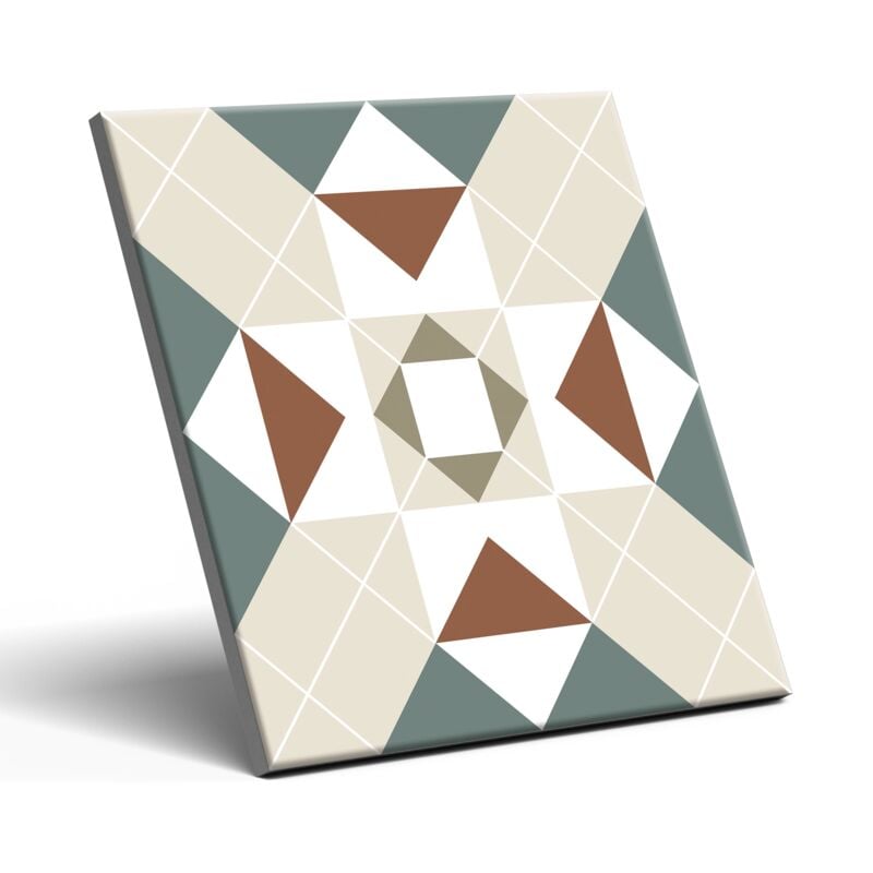 Carrelage Décoratif en Porcelaine Patchwork Victorien ADA 20x20 cm Qualité. ET