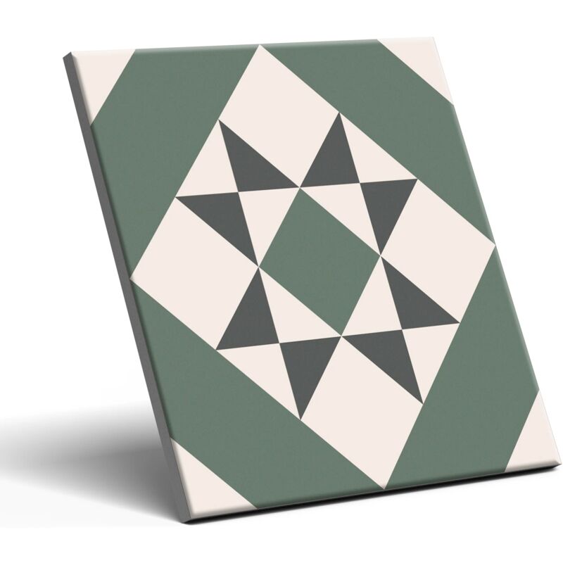 Carrelage Décoratif en Porcelaine Patchwork Victorien MELVIN 20x20 cm Qualité. ET