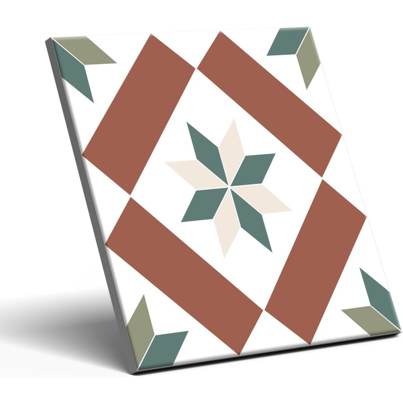 Carrelage Décoratif en Porcelaine Patchwork Victorien MOLLY 20x20 cm Qualité. ET