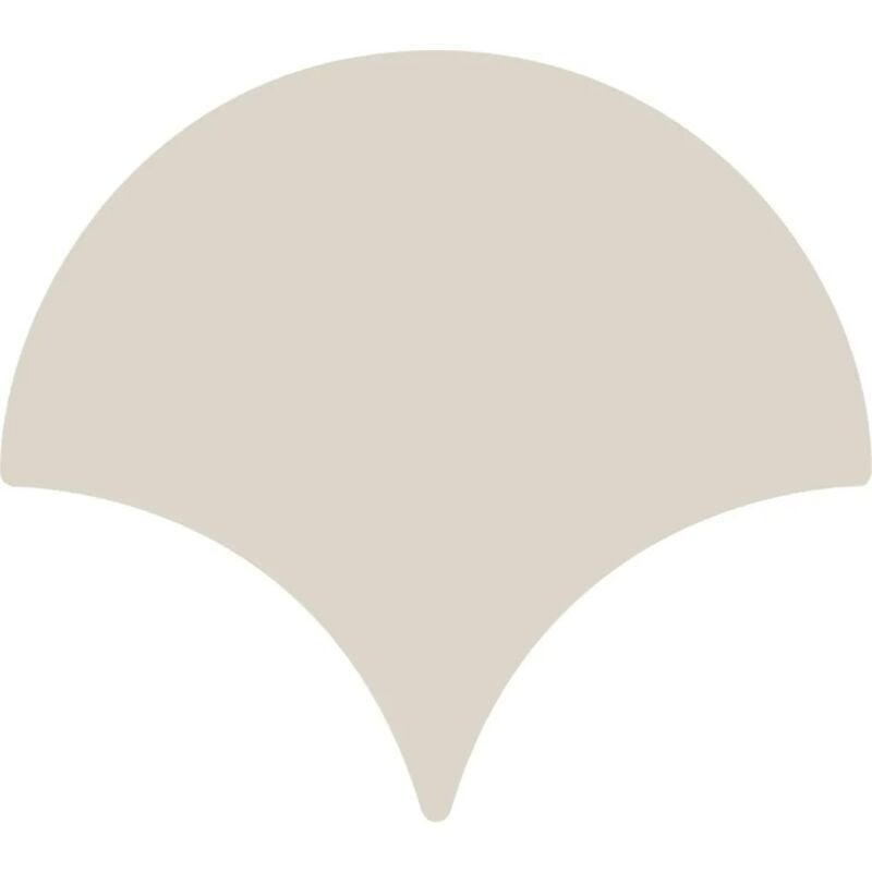 Tinker - Carrelage ecaille de poisson Fisho beige Brillant 15x17 cm