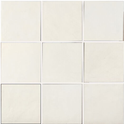 Carrelage effet argile DUST UNI 15x15cm Crème - Sable - boîte de 0.59 m2 UNI 15x15 cm f0ede4 -  - boîte de 0.59 m2