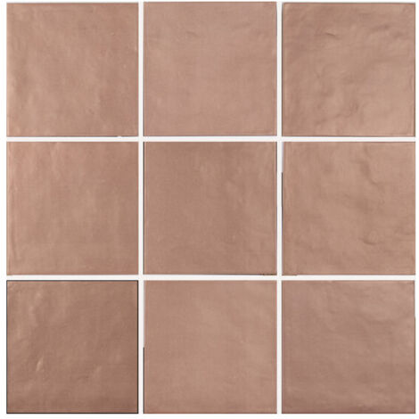 Carrelage effet argile DUST UNI 15x15cm Terre Cuite - boîte de 0.50 m2 UNI 15x15 cm af8976 - - boîte de 0.59 m2