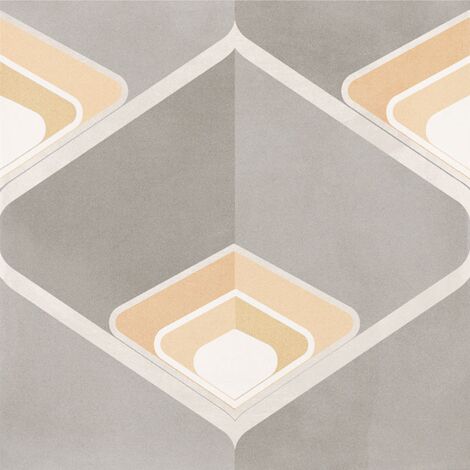 Carrelage effet carreau ciment POP TILE BONNIE 15x15cm 15x15cm Gris Bleu - Satiné - boîte de 1 m2