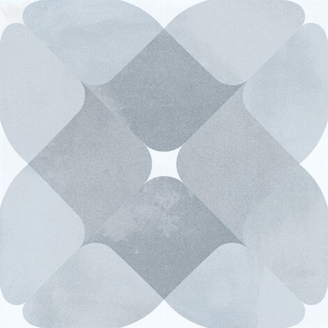Carrelage effet carreau ciment POP TILE CAVEREN 15x15cm 15x15cm Bleu Pâle - Satiné - boîte de 1 m2