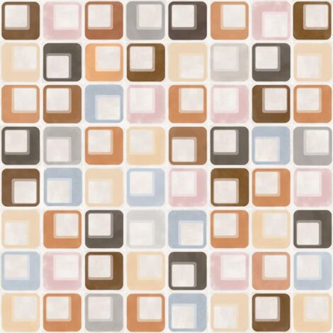 Carrelage effet carreau ciment POP TILE FERUS 15x15cm 15x15cm Multicolore - Satiné - boîte de 1 m2 15x15 cm Multicolore - Satiné - boîte de 1 m2