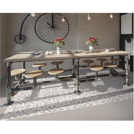 Carrelage effet carreau de ciment BARCELONA SAND 25x25cm 25x25cm Beige - Mat - boîte de 1.13 m2 25x25 cm Beige - Mat - boîte de 1.13 m2