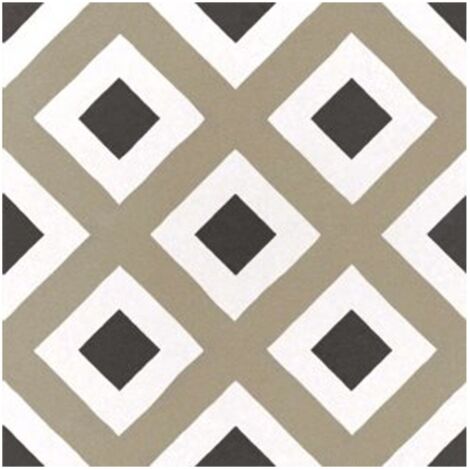 Carrelage effet carreau de ciment CAPRICE DECO COLOURS CITY 20x20cm 20x20cm Kaki foncé - Mat - boîte de 1 m2 20x20 cm Kaki foncé - Mat - boîte de 1 m