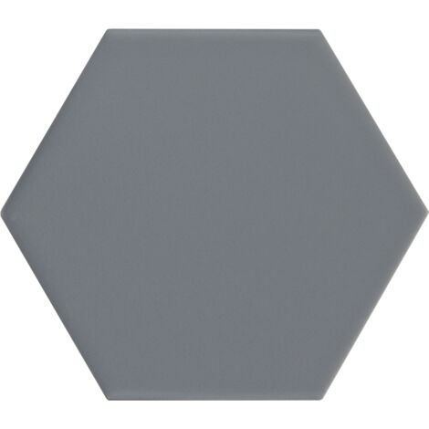 Carrelage effet graphique KROMATIKA Hexagone Hexagone 11.6x10.1cm Gris Bleu - Mat - boîte de 0.44 m2 Hexagone 11.6x10.1 cm Gris Bleu - Mat - boîte de