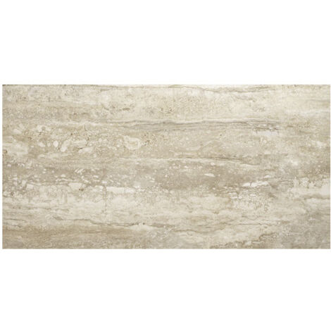 Carrelage effet marbre TRAVERTINO 120x60cm Travertino brescia - Anti-dérapant Classe 3 - boîte de 1.44 m2 120x60 cm Travertino brescia - Anti-dérapan