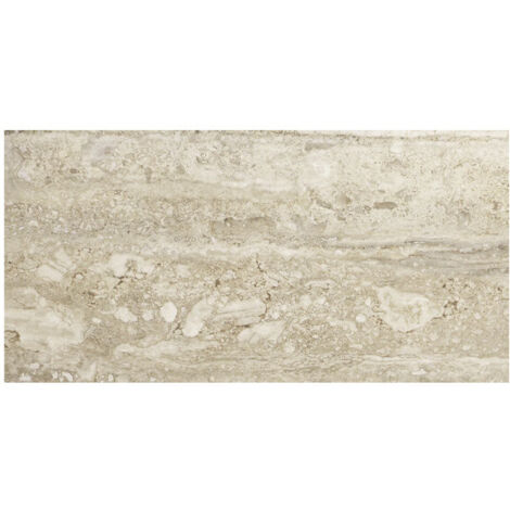 Carrelage effet marbre TRAVERTINO 60x30cm Travertino brescia - Anti-dérapant Classe 3 - boîte de 1.08 m2 60x30 cm Travertino brescia - Anti-dérapant