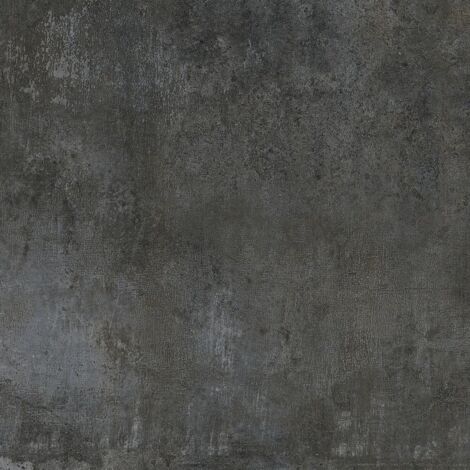 Carrelage Effet métal Roof noir Lappato 80x80 cm