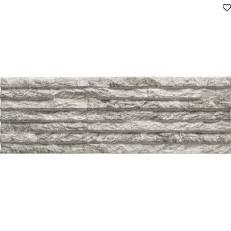 Carrelage effet parement Castellana gris cendré 15×45  cm - Réflex Boutique